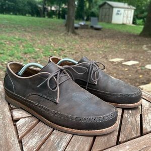 Olukai Honolulu Lace Mens 12 M Oxford 10200-6313 Lace Up Brown Leather Shoes